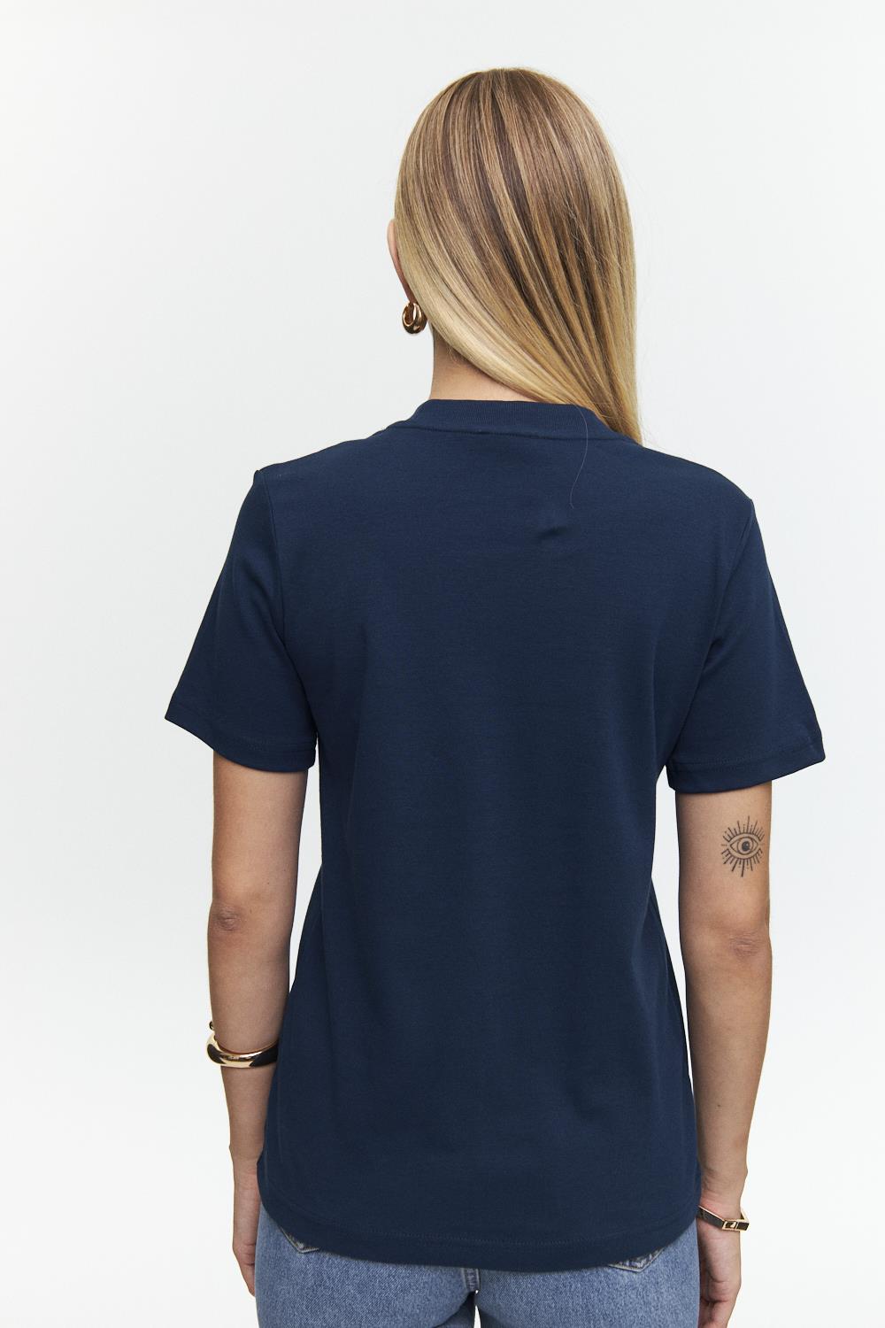 Navy Blue Timeless Crew Neck Essential Tee