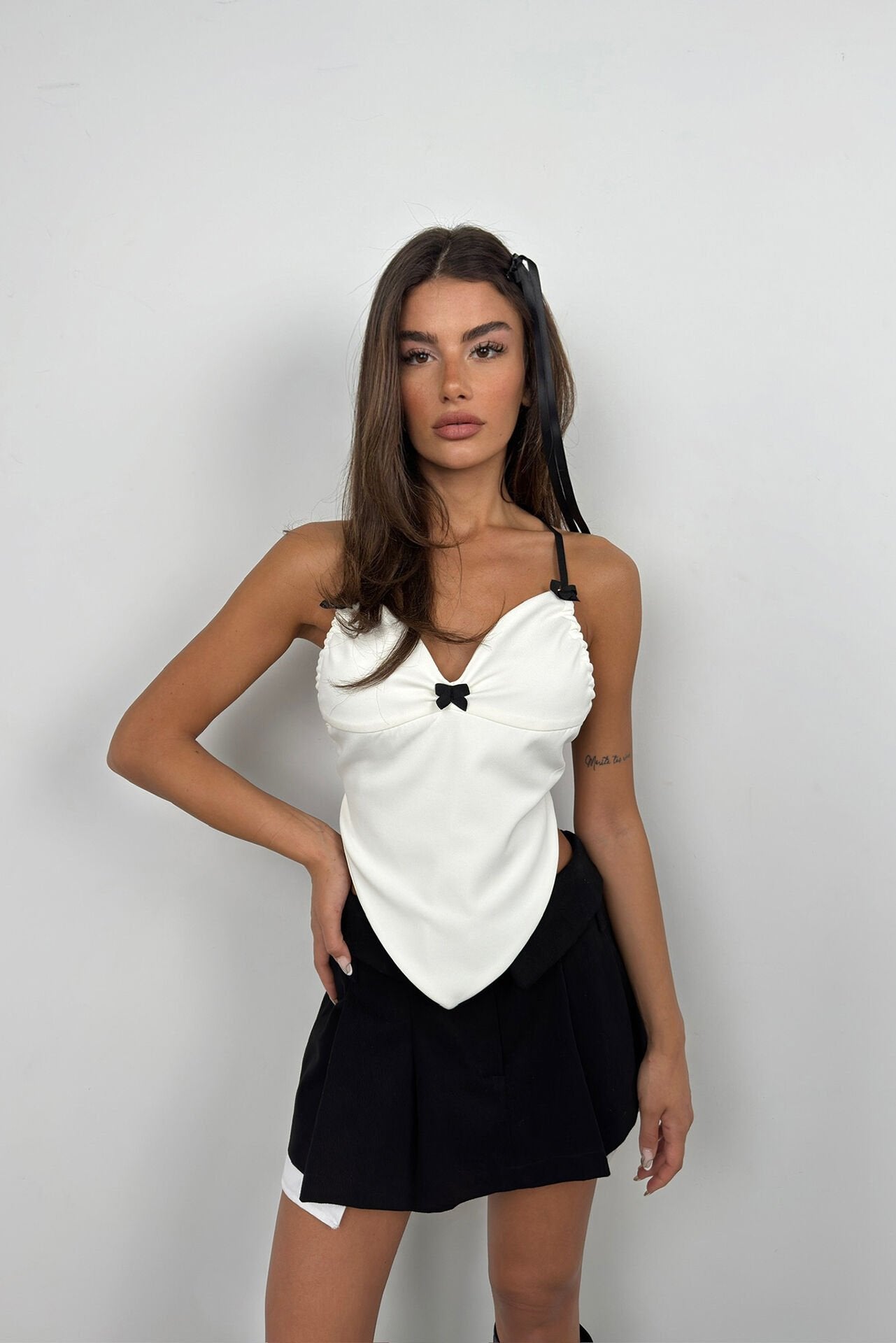 Eloise Ruffle Tie-Back Blouse